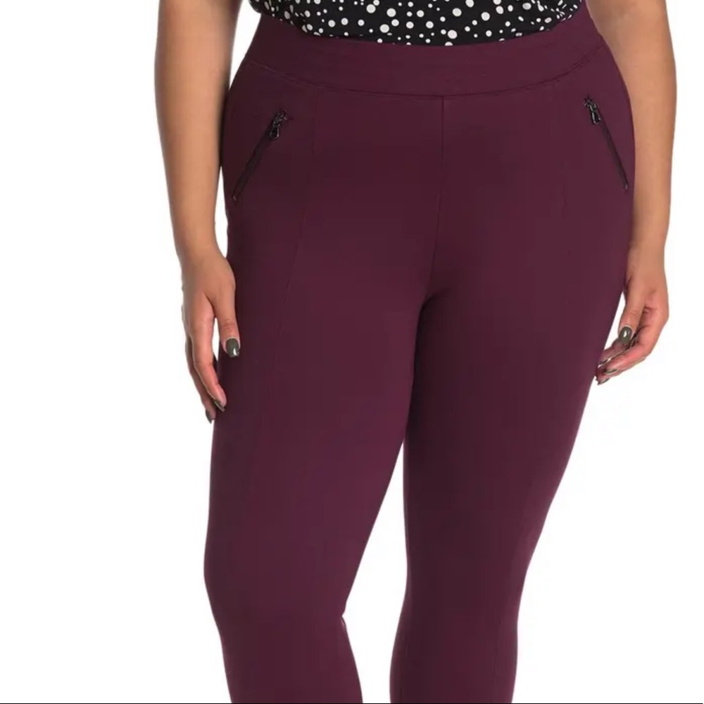 Cropped Ponte Knit Pants